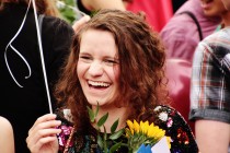 Volunteer Lena Marie Hein at RCTV Memoria